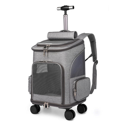 Portable Folding Trolley Pet Traveling Backpack