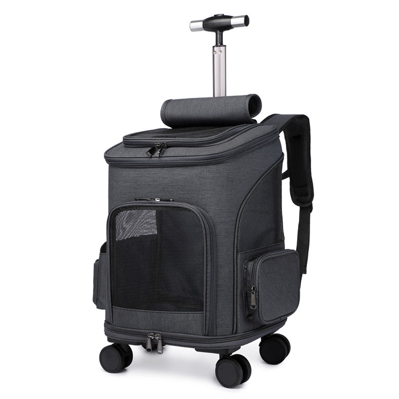 Portable Folding Trolley Pet Traveling Backpack