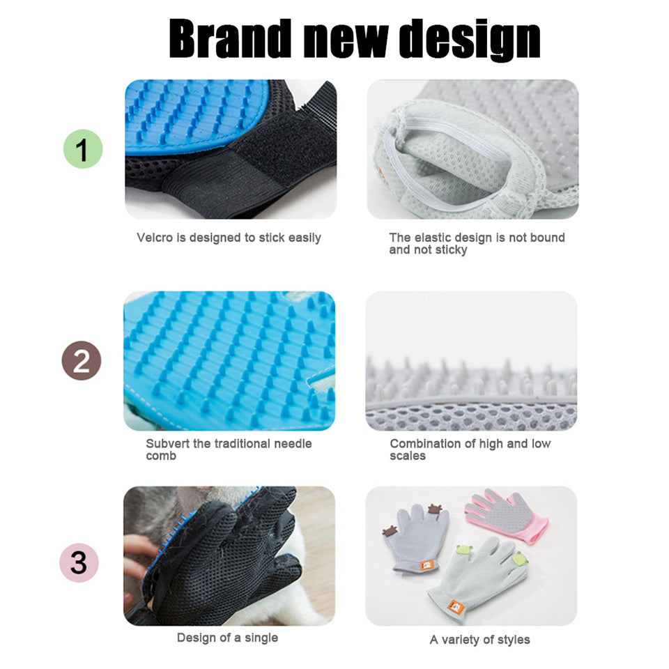 Pet/Cat Grooming Hair Removal Glove