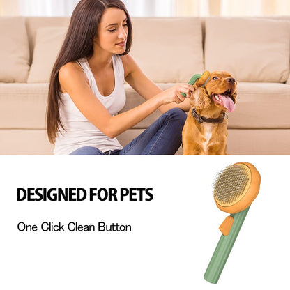 Pet Grooming Self Cleaning Slicker Brush