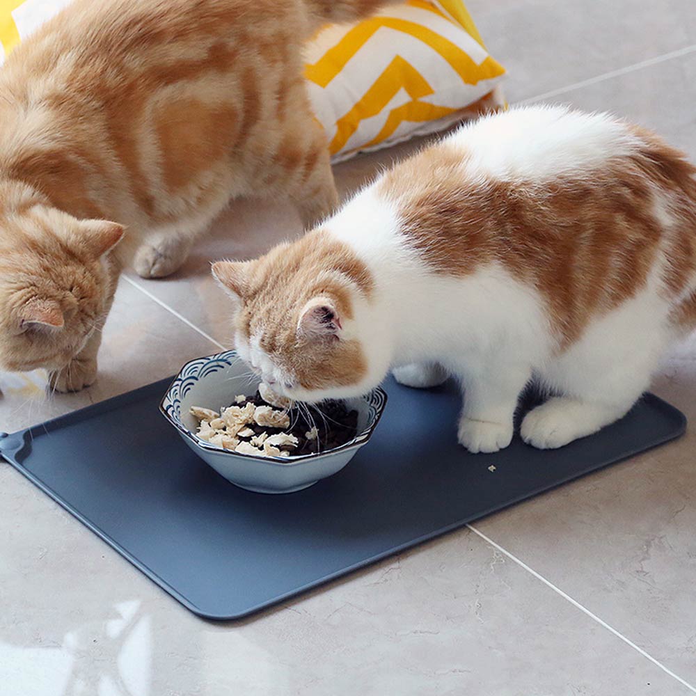Waterproof Pure Color Silicone Pet Food Mat