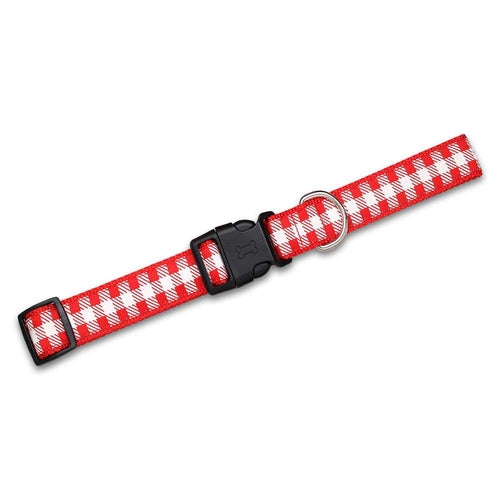 Picnic Plaid (Red) - Dog Collar