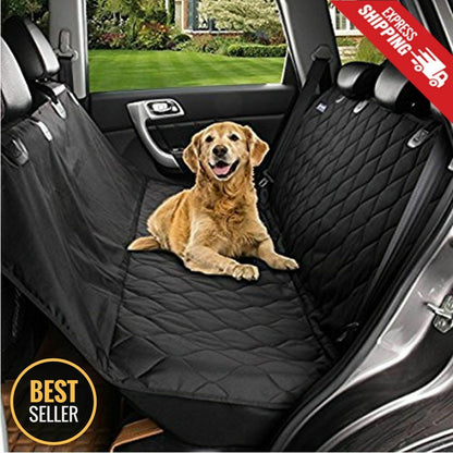 Car Pet Dog Travel Waterproof Bench Protector Luxury -Black
