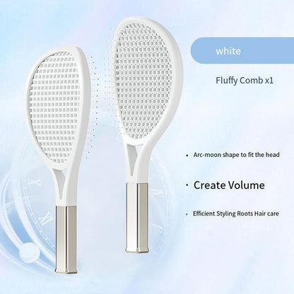 Hair Comb Tennis Racket Fluffy Combs
