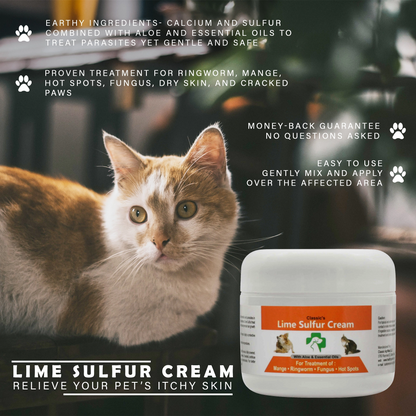 Classic's Lime Sulfur Pet Skin Cream Pet Care and Veterinary Treatment
